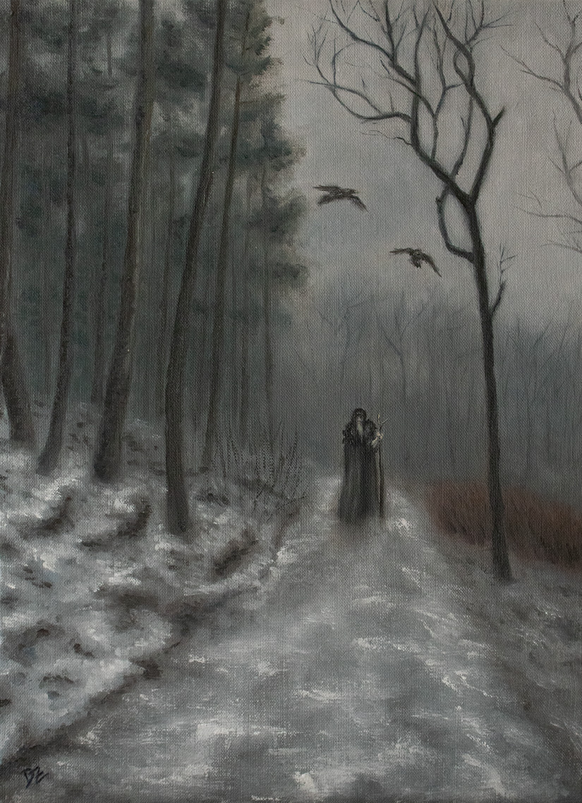 Odin I, Oil on canvas, 40 x 55 cm / 15,8 x 21,7 in