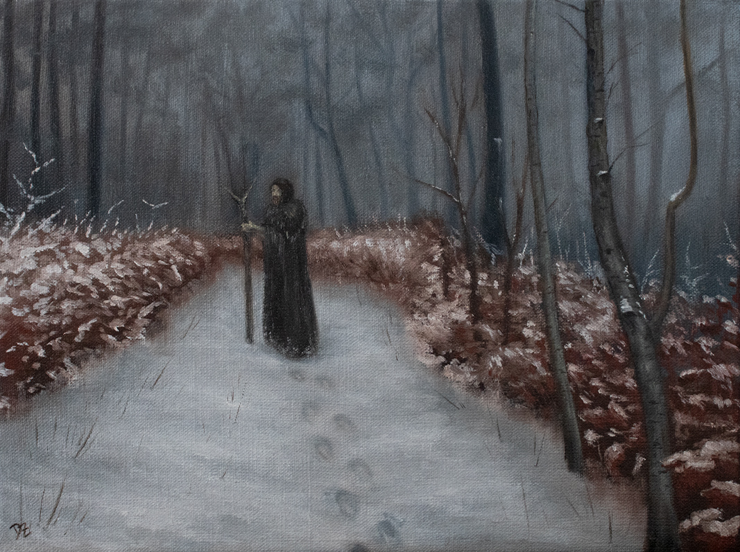 Odin III, Oil on canvas, 40 x 30 cm / 15,8 x 9,9 in